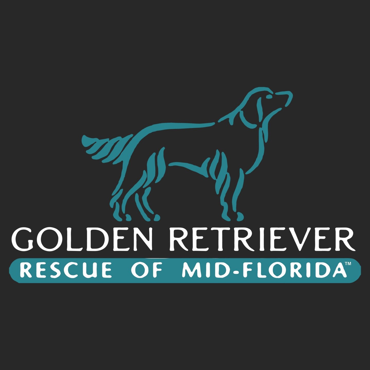 Golden Retriever Rescue of Mid-Florida Logo Left Side - Adult Adjustable Face Mask