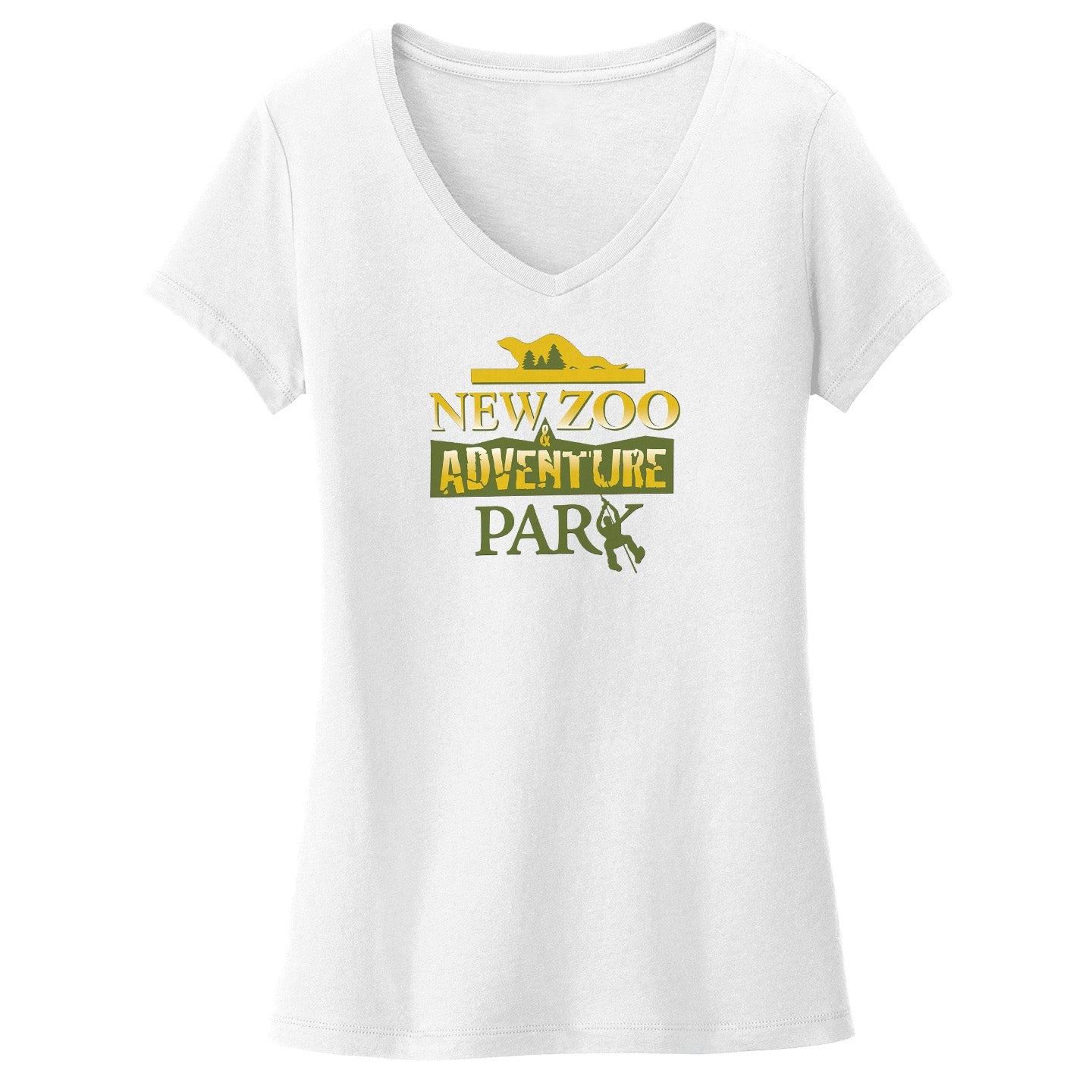 NEW Zoo & Adventure Park - Logo - Women's V-Neck T-Shirt
