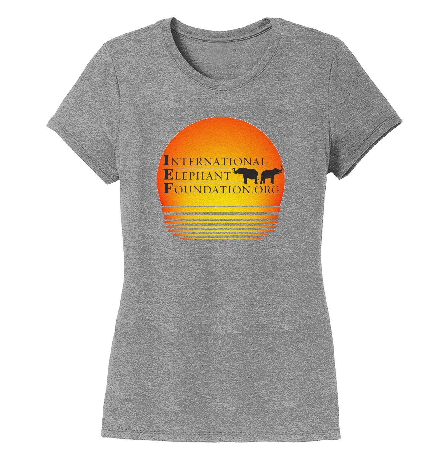 IEF Sunset Logo - Women's Tri-Blend T-Shirt