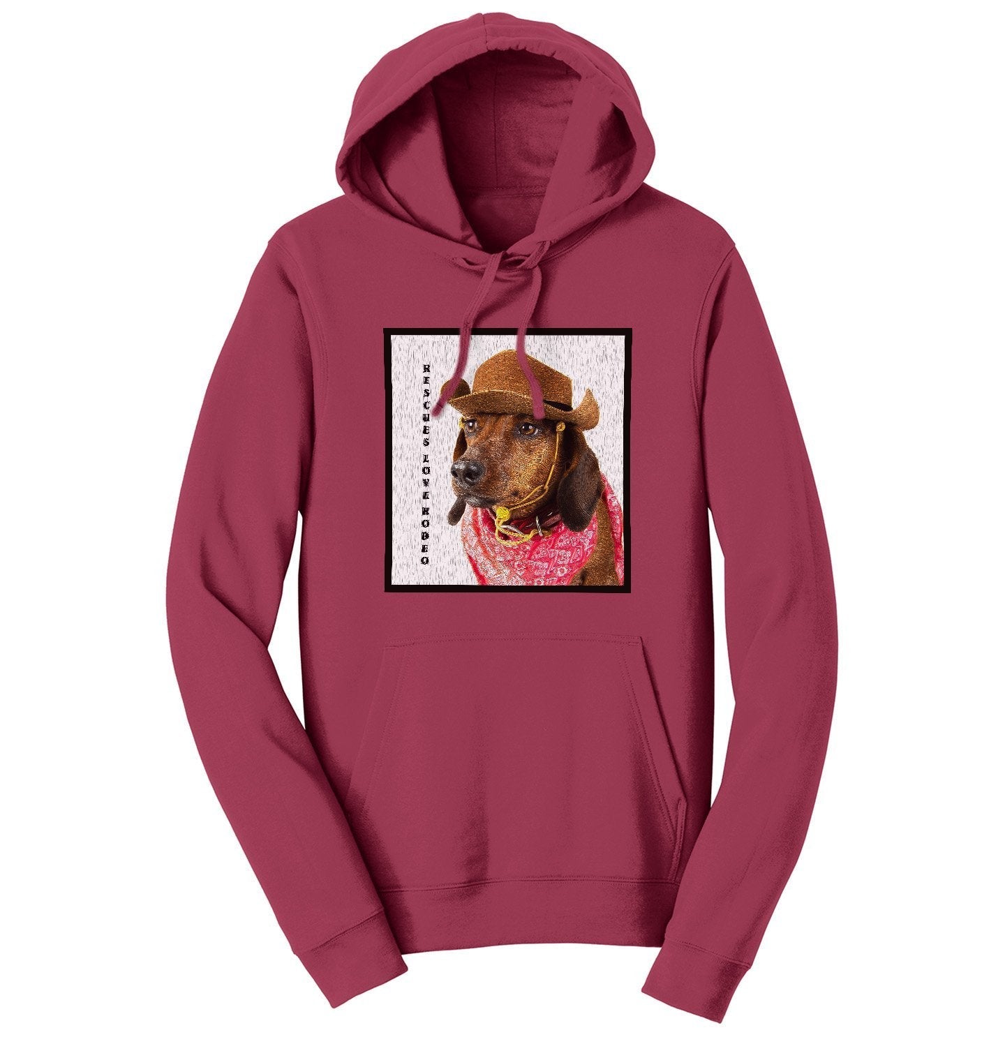 Rodeo Dachshund - Adult Unisex Hoodie Sweatshirt