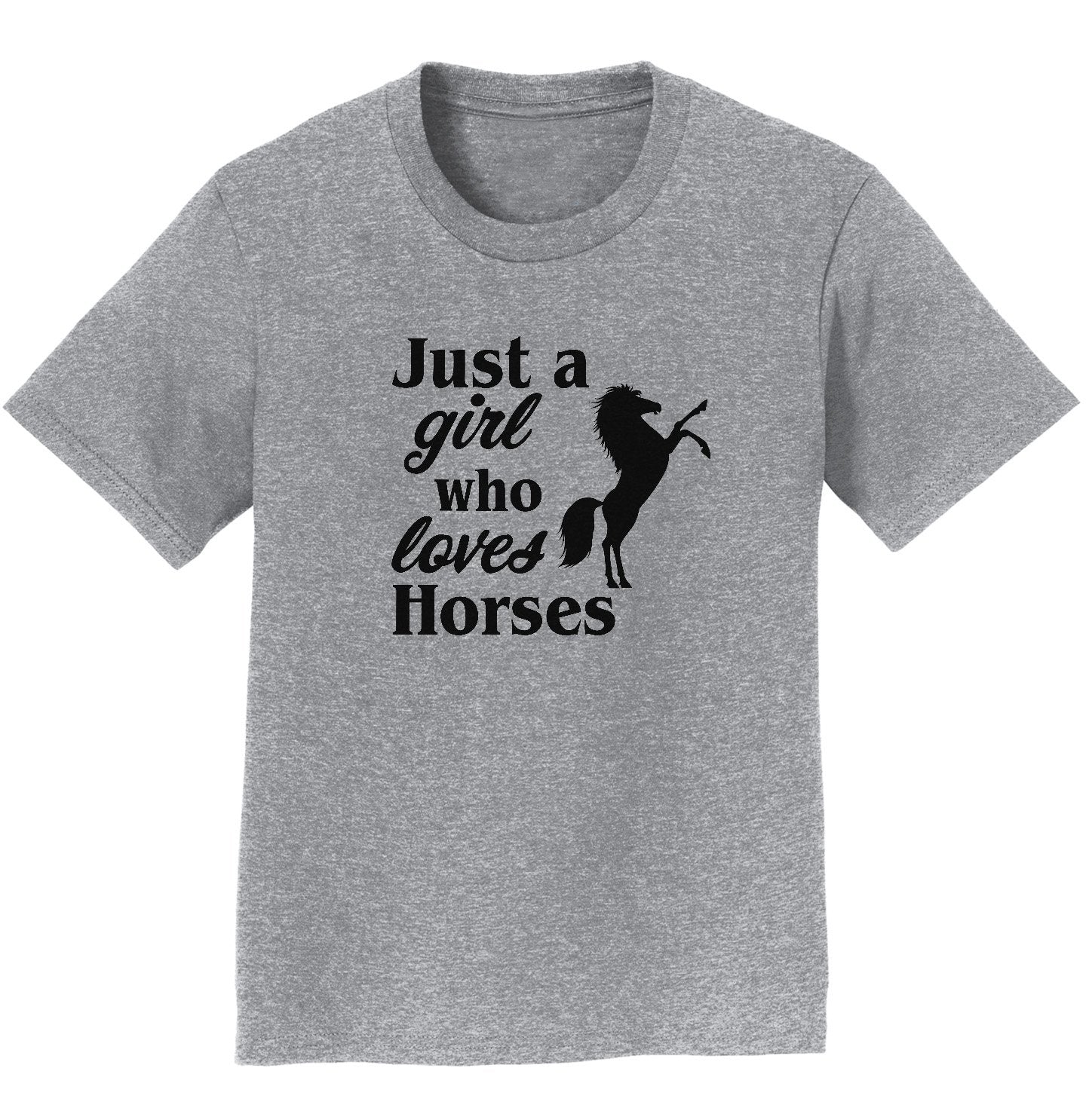 Just A Girl Who Loves Horses Silhouette - Kids' Unisex T-Shirt