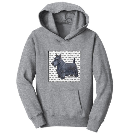 Scottie Love Text - Kids' Unisex Hoodie Sweatshirt