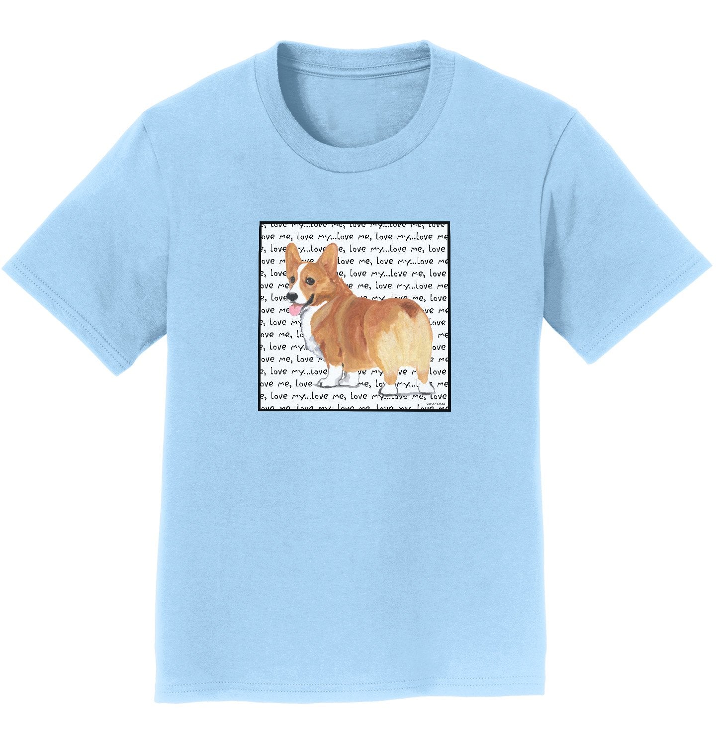 Animal Pride - Corgi Love Text - Kids' Unisex T-Shirt