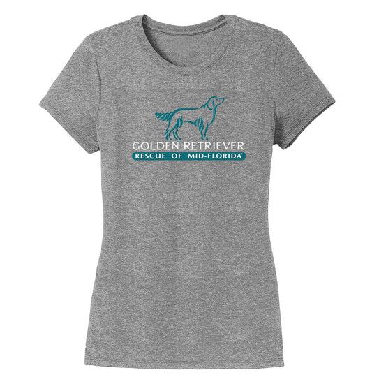 Golden Retriever Rescue of Mid-Florida Logo - Women's Tri-Blend T-Shirt