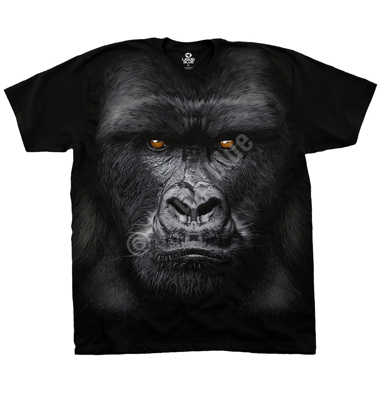 Liquid Blue - Majestic Gorilla - Adult Unisex T-Shirt