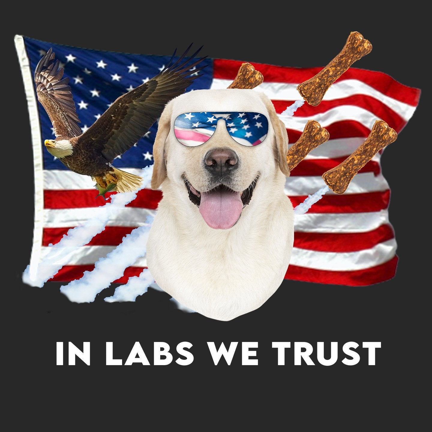 In Lab we Trust Yellow - Women's V-Neck T-Shirt