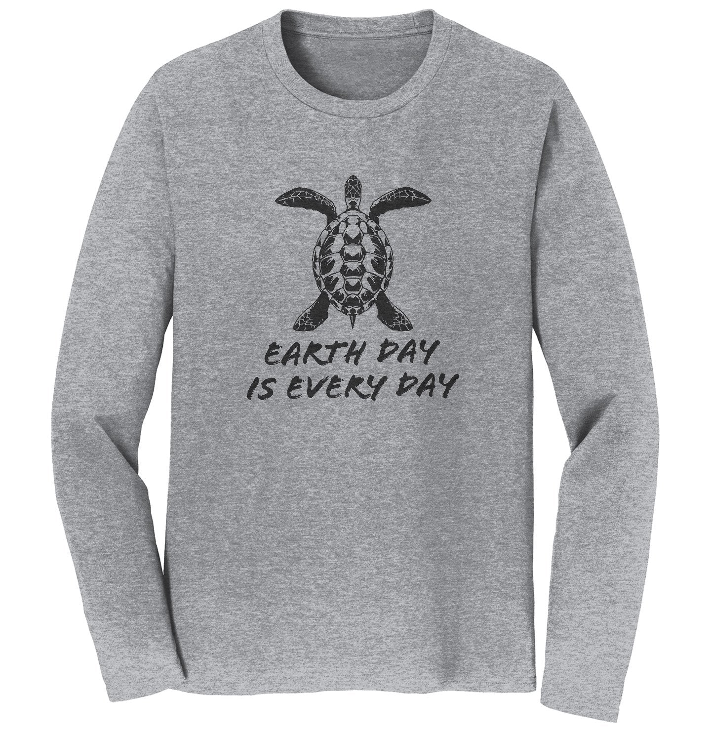 Animal Pride - Earth Day is Every Day Sea Turtle - Adult Unisex Long Sleeve T-Shirt