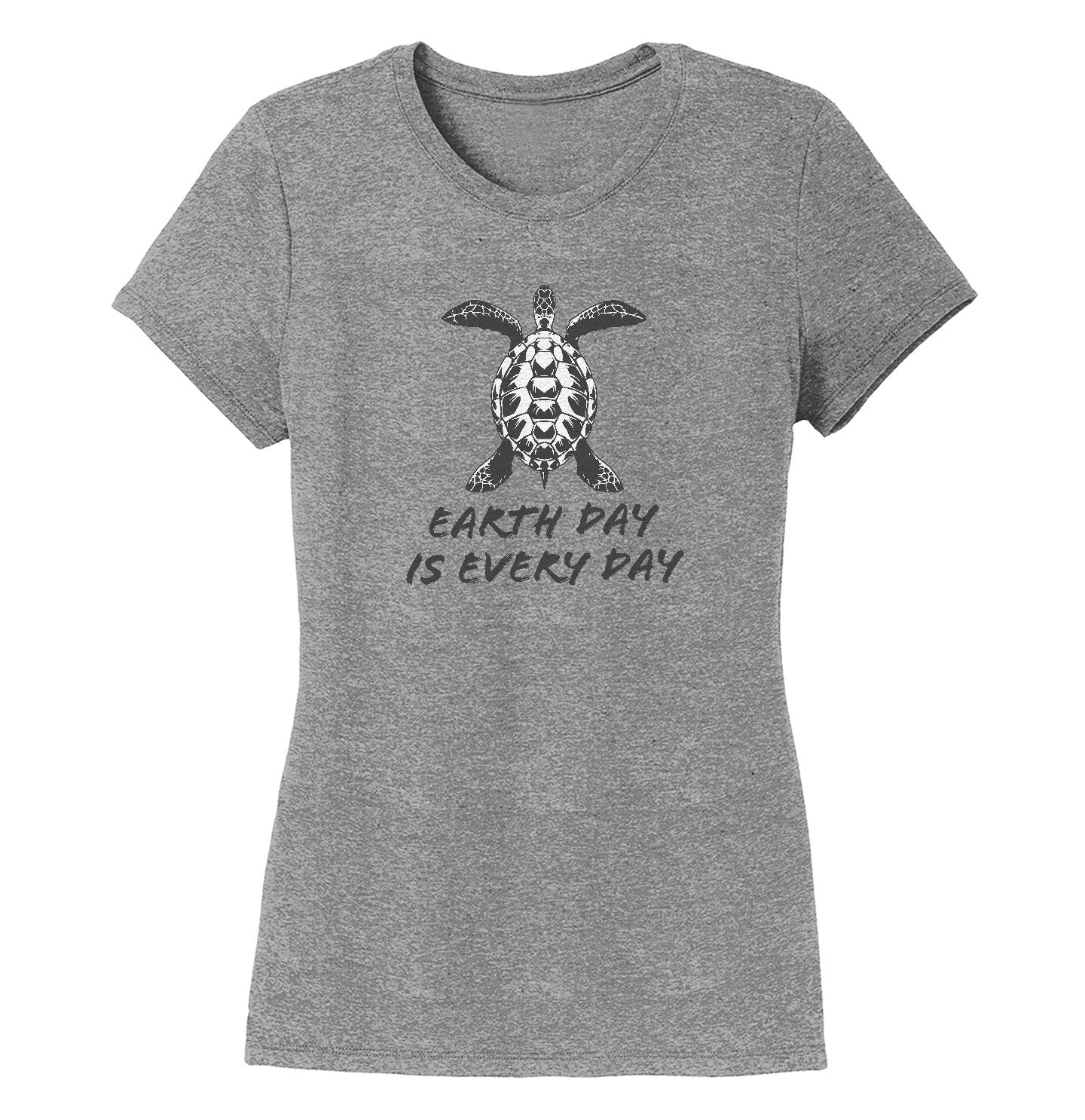 Earth Day is Every Day Sea Turtle - Women's Tri-Blend T-Shirt