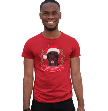 Happy Holidays Lab - Adult Unisex T-Shirt