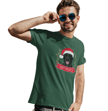 Happy Holidays Lab - Adult Unisex T-Shirt