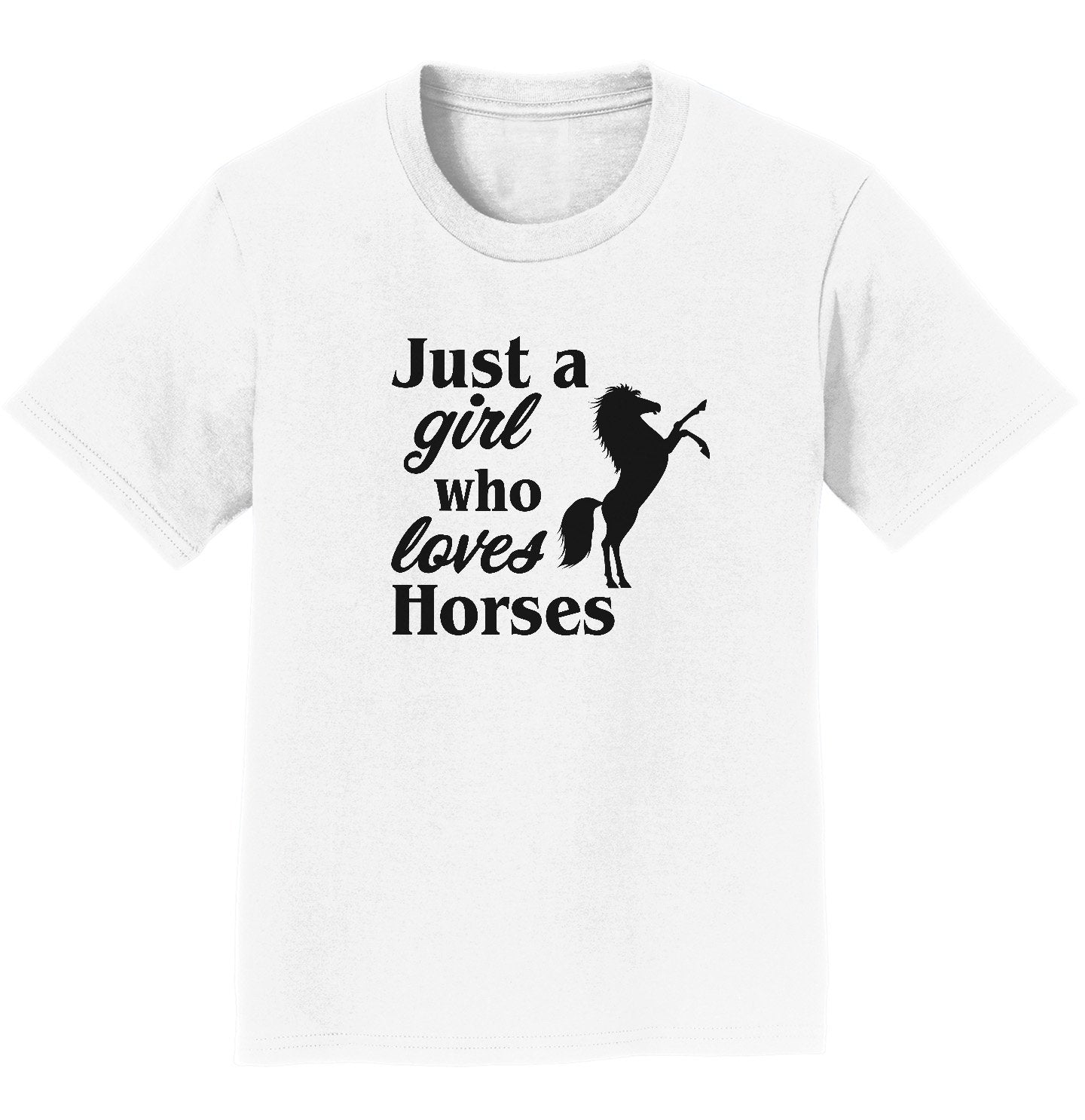 Just A Girl Who Loves Horses Silhouette - Kids' Unisex T-Shirt