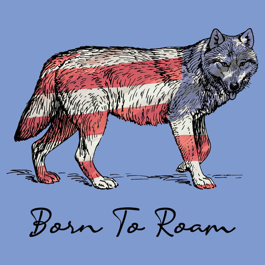 Wolf Flag Overlay - Women's Tri-Blend T-Shirt