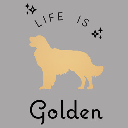 Life Is Golden Retriever - Women's V-Neck T-Shirt