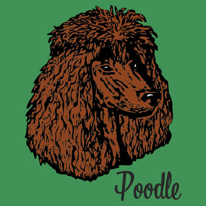 Brown Poodle Headshot - Adult Unisex T-Shirt