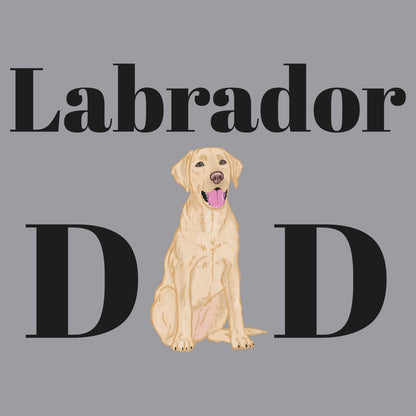 Yellow Labrador Dad Illustration - Adult Unisex Crewneck Sweatshirt