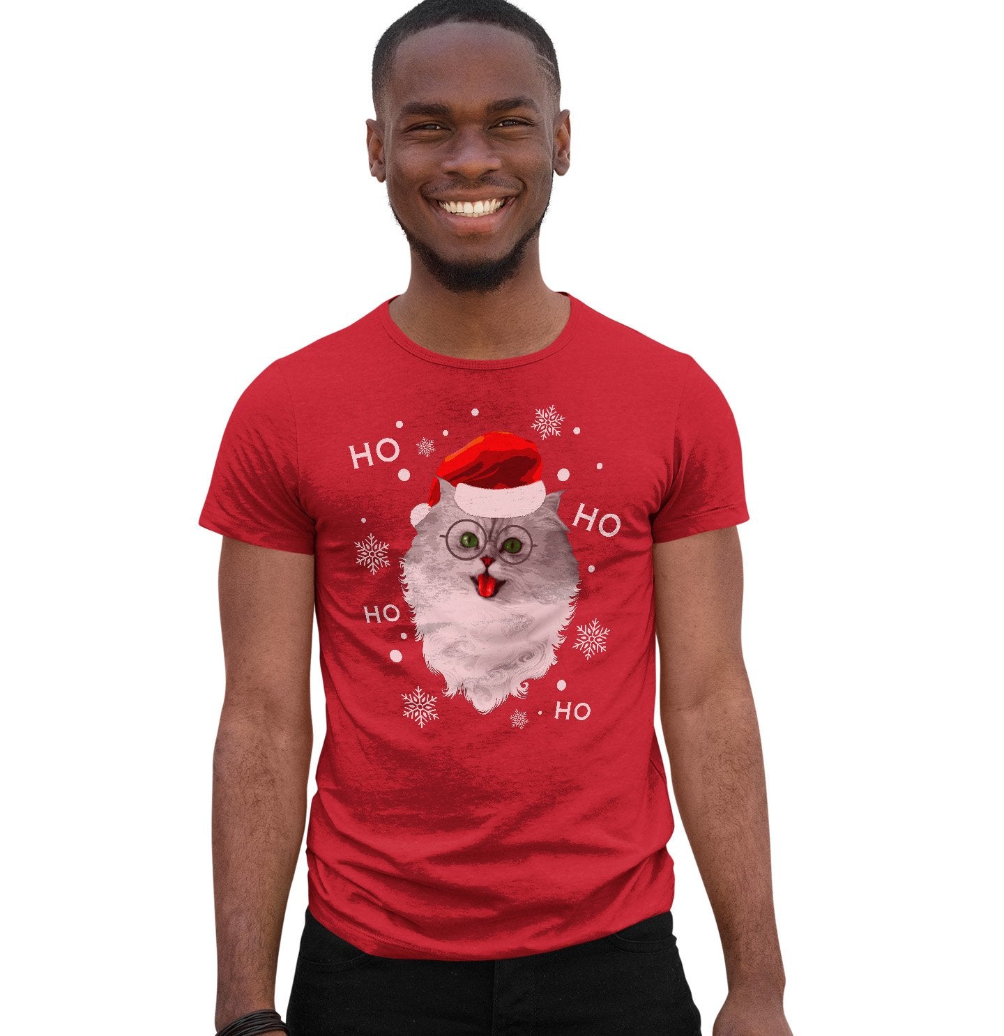 Animal Pride - Santa Cat - Adult Unisex T-Shirt