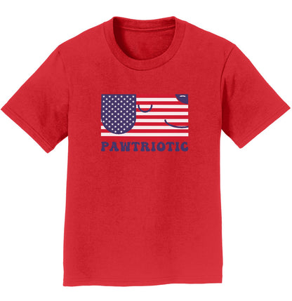 Pawtriotic Flag Dog - Kids' Unisex T-Shirt