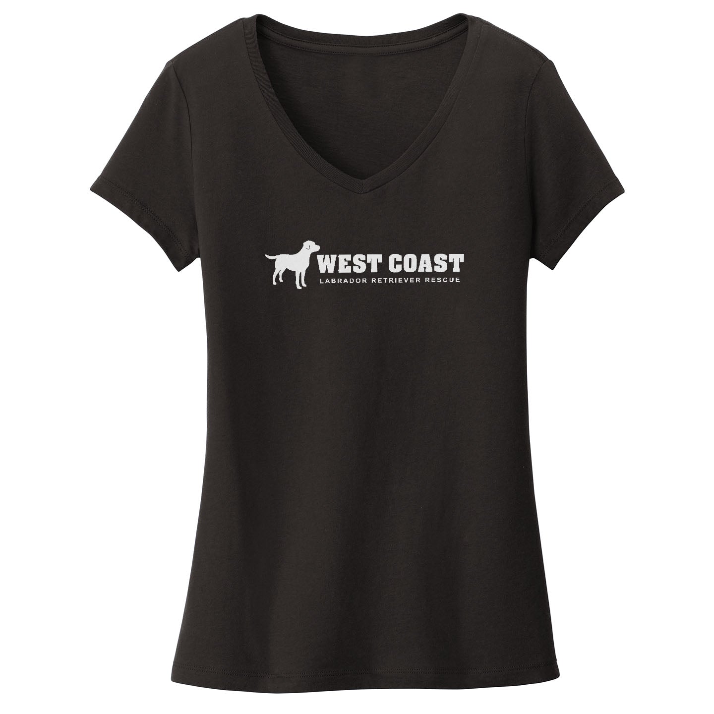 White WCLRR Logo - Women's V-Neck T-Shirt