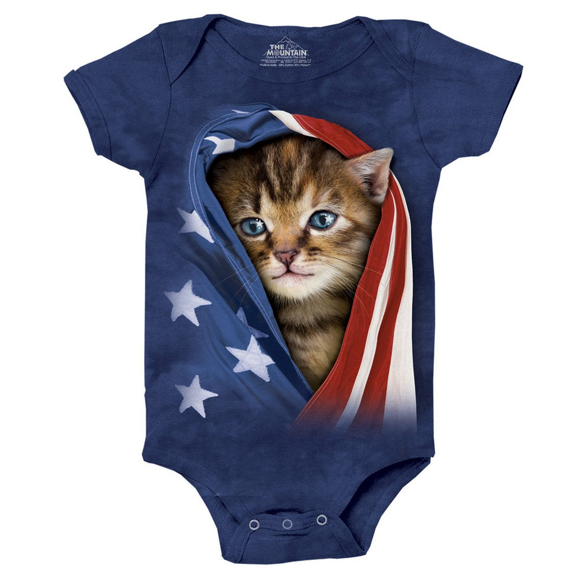 Patriotic Kitten - Baby Onesie