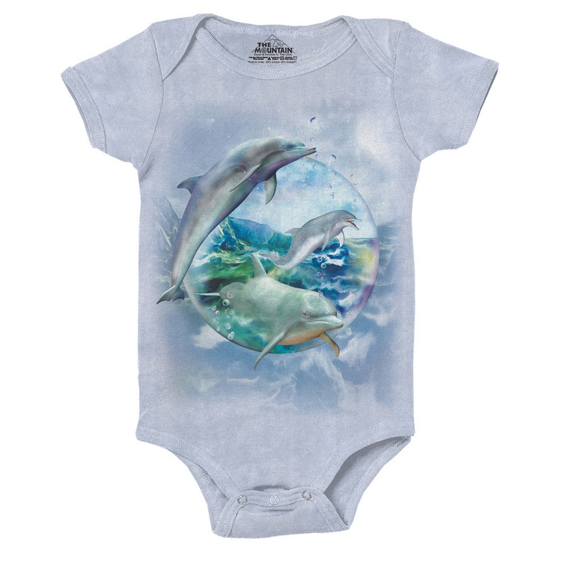 Dolphin Bubble - Baby Onesie