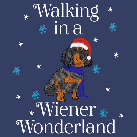 Long Haired Wiener Wonderland - Adult Unisex Long Sleeve T-Shirt