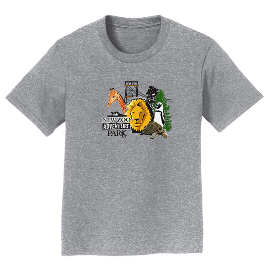 New Zoo Minimalist Animals Logo - Kids' Unisex T-Shirt