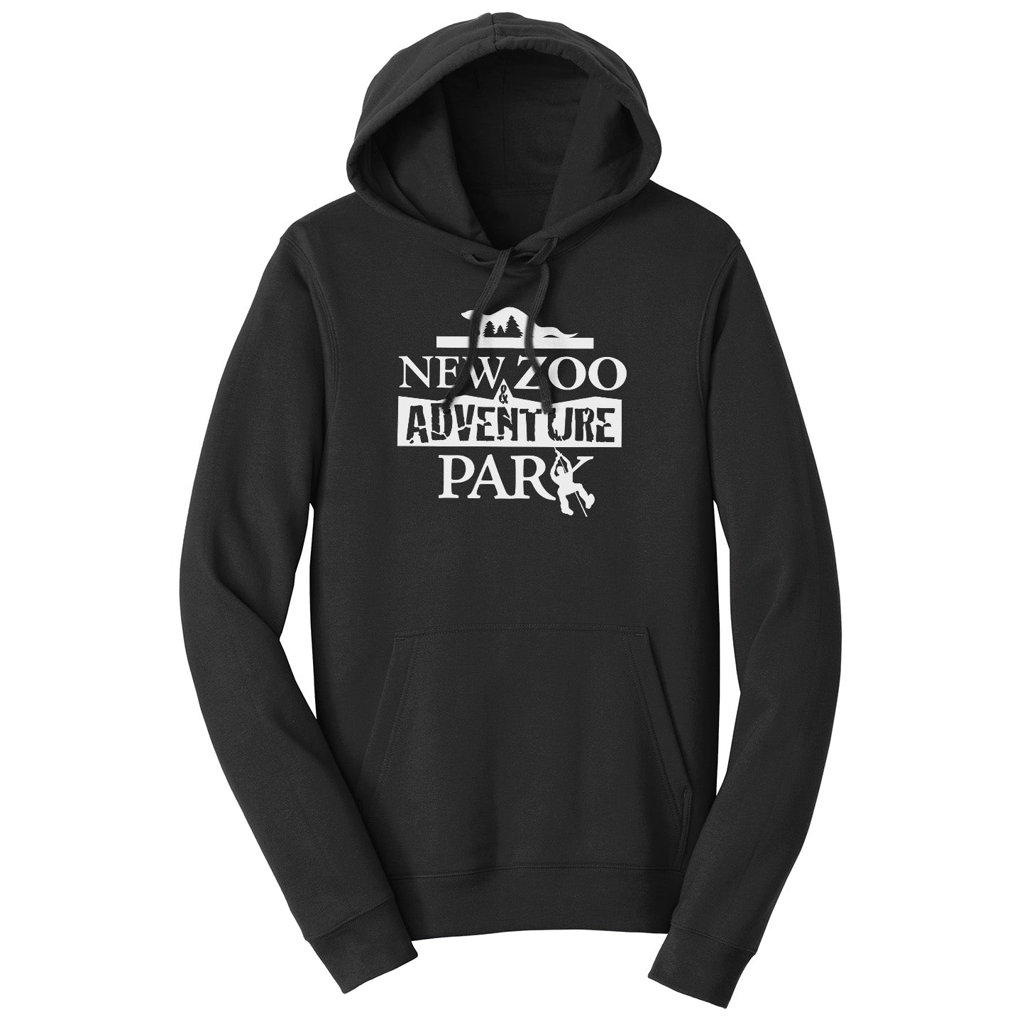 NEW Zoo & Adventure Park - Black & White Logo - Adult Unisex Hoodie Sweatshirt
