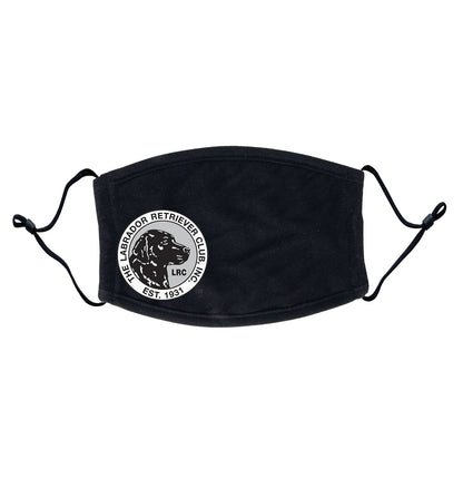 LRC Full Front Black & White Logo - Adult Adjustable Face Mask