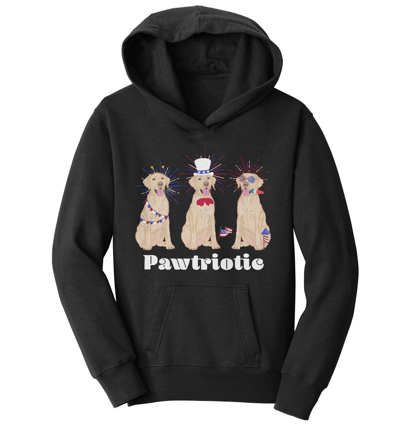 4th of July Patriotic Yellow Lab - Kids' Unisex Hoodie Sweatshirt