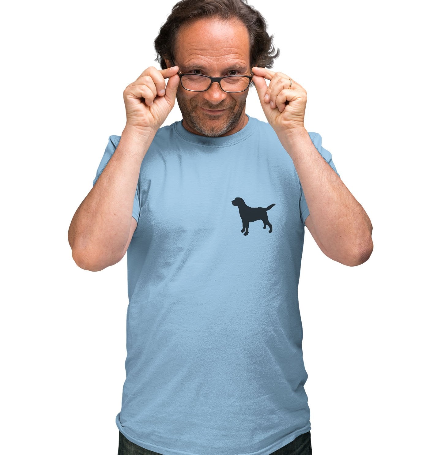Labrador Silhouette Small - Adult Unisex T-Shirt
