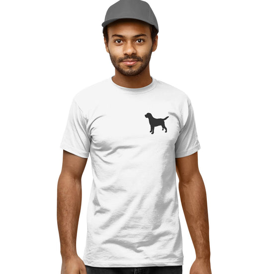 Labrador Silhouette Small - Adult Unisex T-Shirt