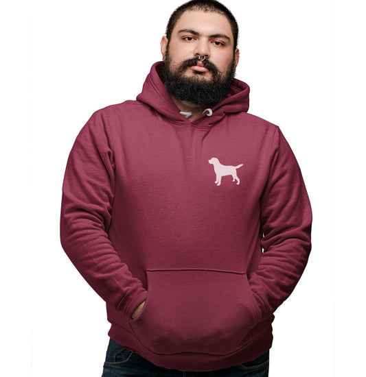 Labrador Silhouette Small - Adult Unisex Hoodie Sweatshirt