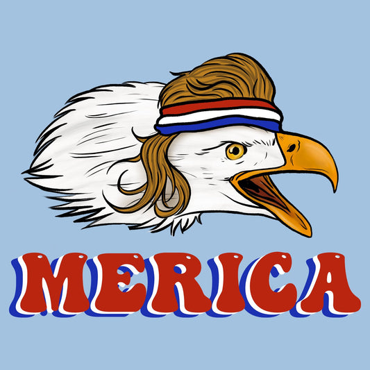 Merica Eagle - Women's Fitted T-Shirt