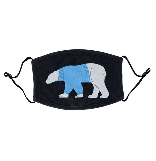 Ugly Sweater Polar Bear - Adult Adjustable Face Mask