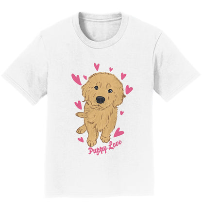 Golden Retriever Puppy Love - Kids' Unisex T-Shirt