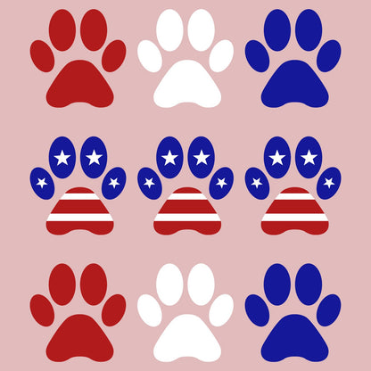 Patriotic Paws - Women's Fitted T-Shirt