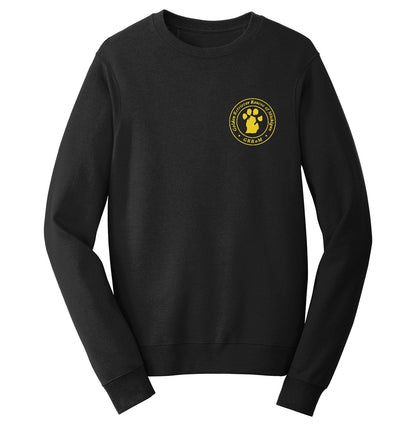 Golden Retriever Rescue of Michigan Left Chest Logo - Adult Unisex Crewneck Sweatshirt