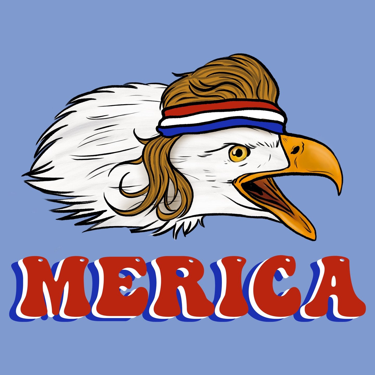 Merica Eagle - Adult Tri-Blend T-Shirt