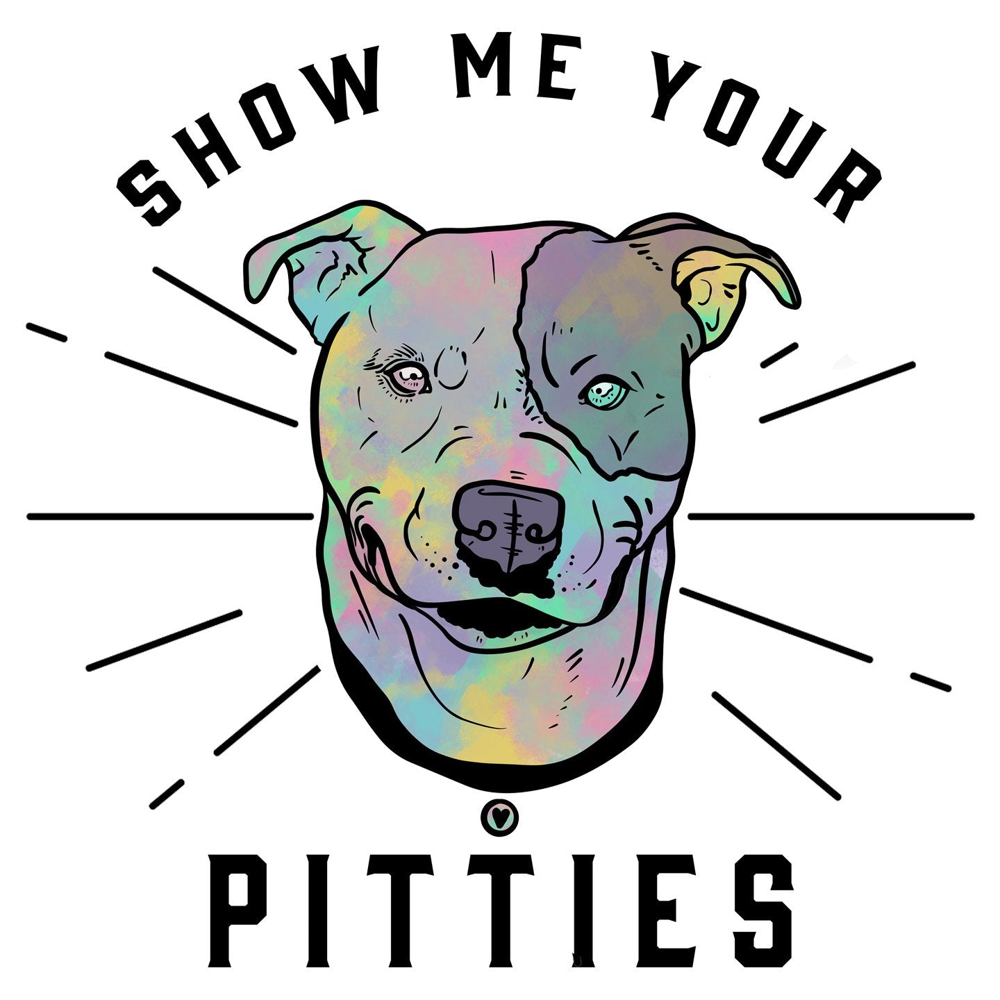 Show Your Pitties - Women's V-Neck Long Sleeve T-Shirt