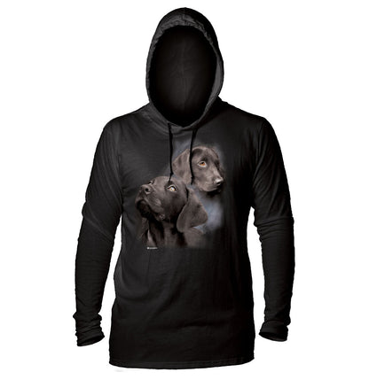 Black Labs - Adult Unisex Lightweight Hoodie