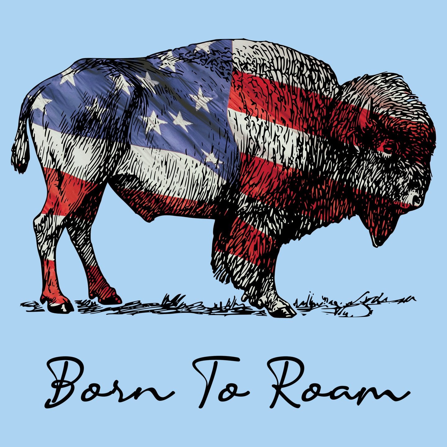 Buffalo Flag Overlay - Kids' Unisex T-Shirt