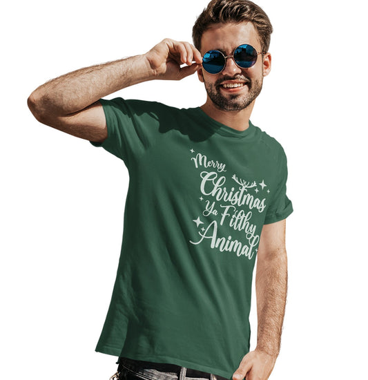 Animal Pride - Merry Christmas ya Filthy Animal - Adult Unisex T-Shirt