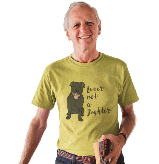 Animal Pride - Black Pit Bull Lover Not Fighter - Adult Unisex T-Shirt