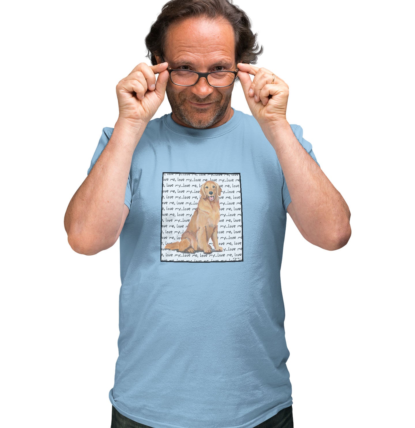 Golden Love Text - Adult Unisex T-Shirt