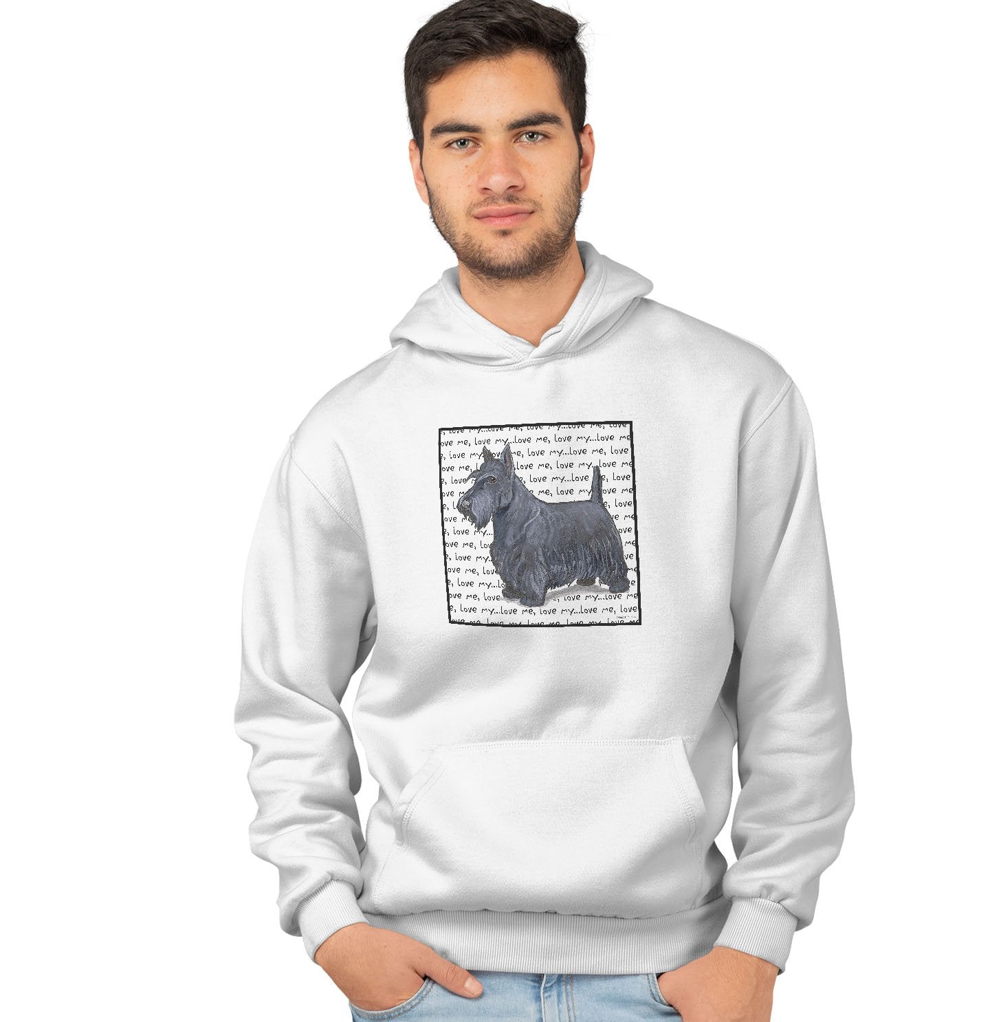 Scottie Love Text - Adult Unisex Hoodie Sweatshirt