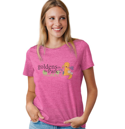 AGK Goldens in the Park - Women's Tri-Blend T-Shirt