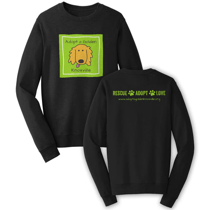 AGK Rescue Adopt Love - Adult Unisex Crewneck Sweatshirt