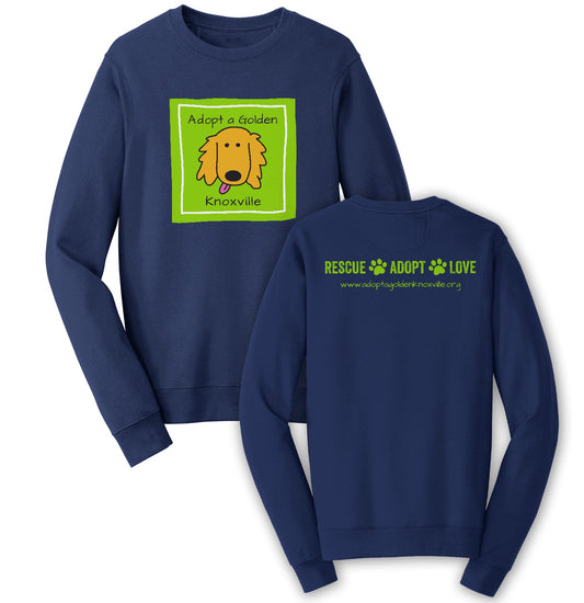 AGK Rescue Adopt Love - Adult Unisex Crewneck Sweatshirt