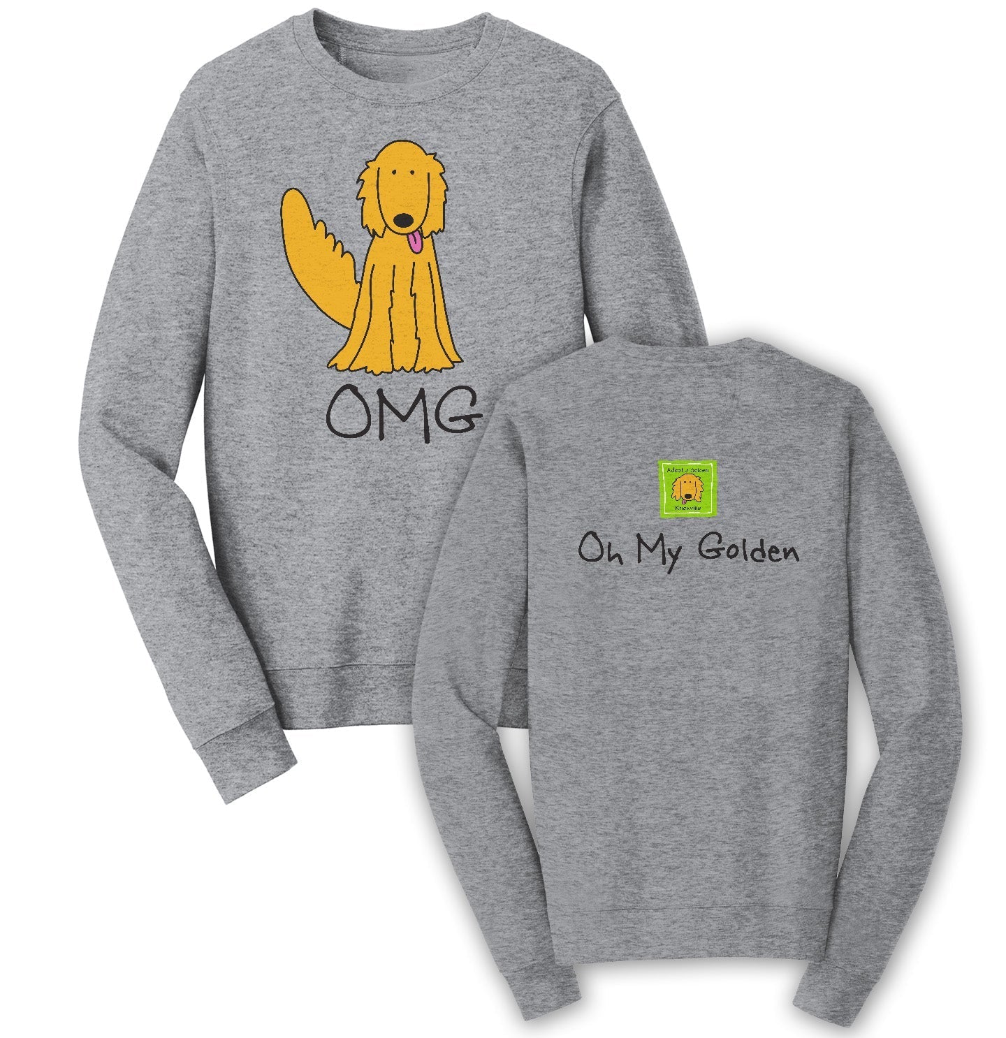 AGK Oh My Golden - Adult Unisex Crewneck Sweatshirt