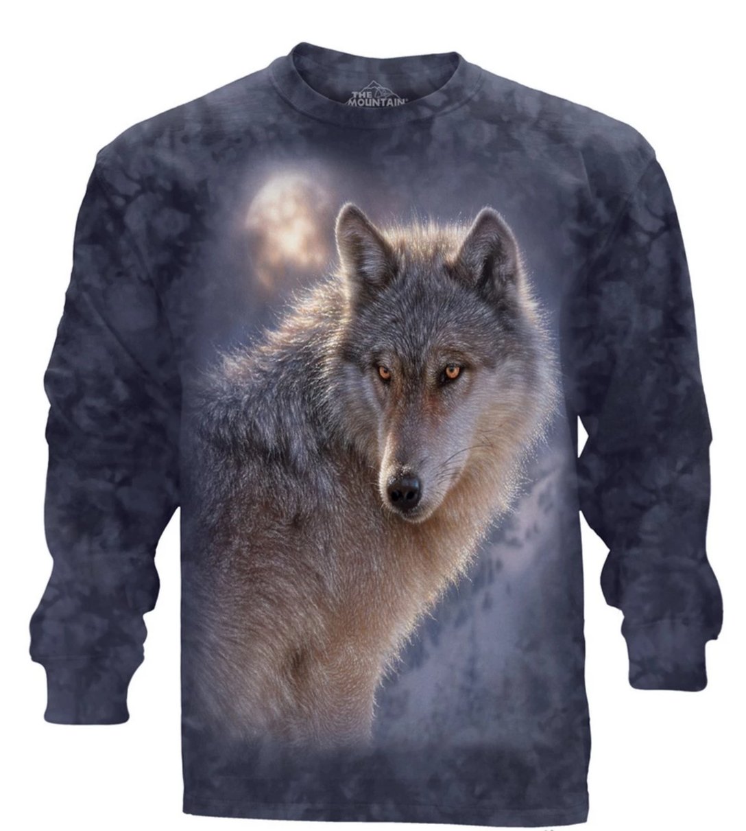 Adventure Wolf - The Mountain - Long Sleeve 3D Animal T-Shirt